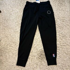 Men's Black 76ers sweatpants size large